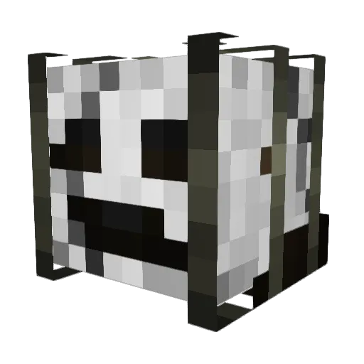 Egetzz Minecraft avatar head, 3D render