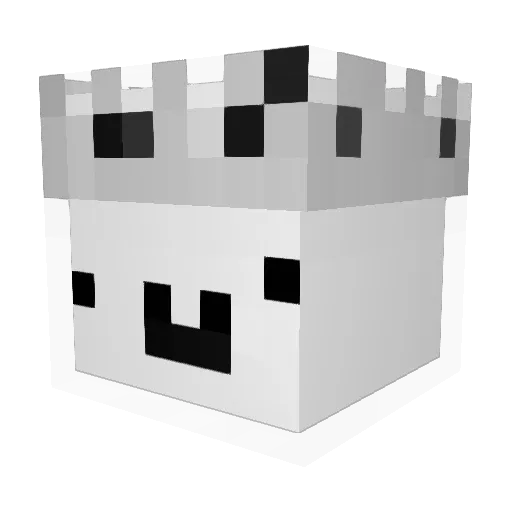 Egeypt Minecraft avatar head, 3D render