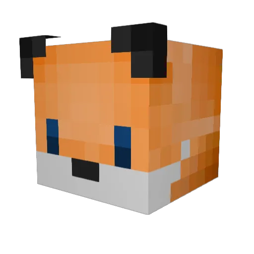 EgfridXD Minecraft avatar head, 3D render