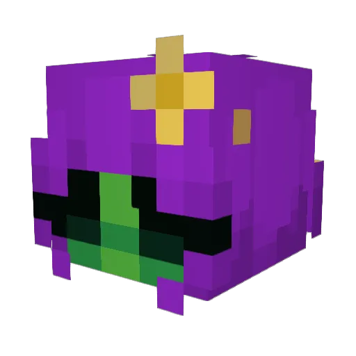 Egg02040 Minecraft avatar head, 3D render