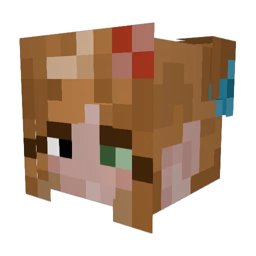 Egg3473 Minecraft avatar head, 3D render