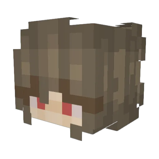 Egg727 Minecraft avatar head, 3D render