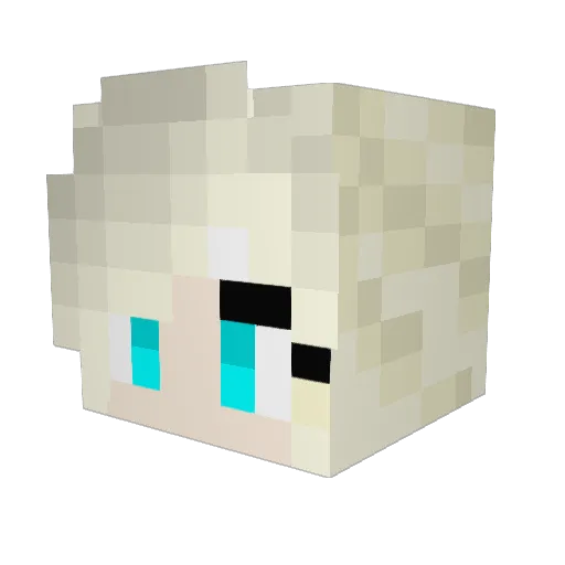 EggBerry Minecraft avatar head, 3D render