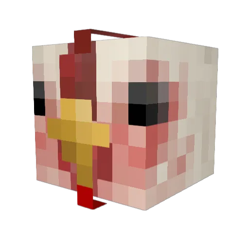EggGar Minecraft avatar head, 3D render