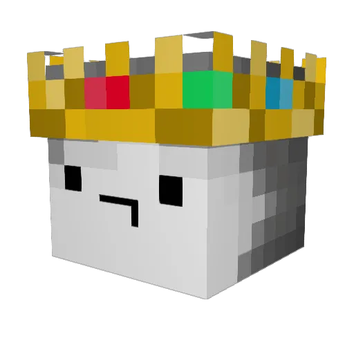 EggInABun Minecraft avatar head, 3D render