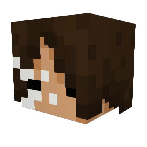 EggIsReal Minecraft avatar head, 3D render