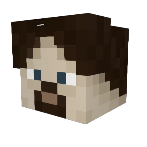 EggLord26 Minecraft avatar head, 3D render