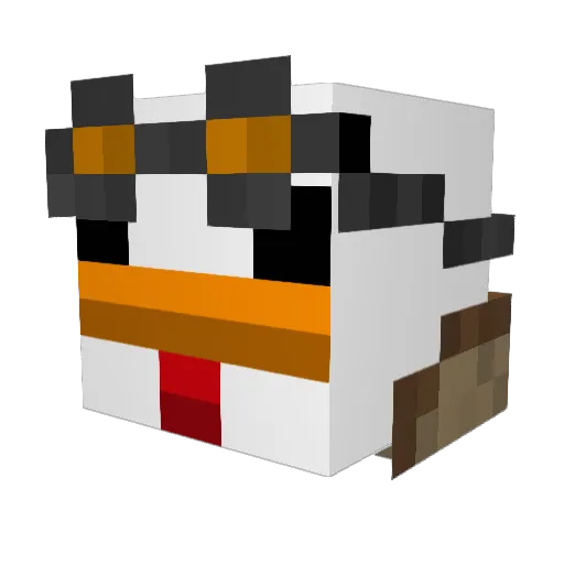 EggLord456 Minecraft avatar head, 3D render