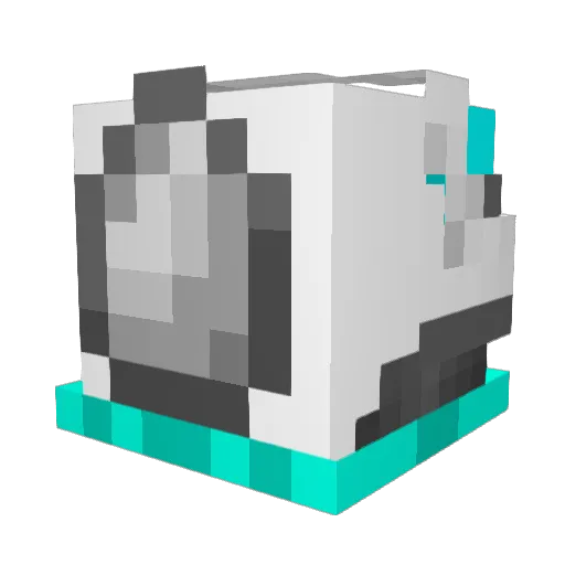 EggQD Minecraft avatar head, 3D render