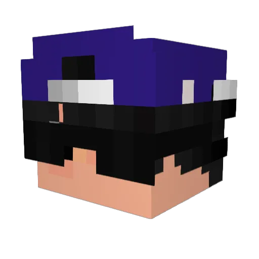 EggSyn Minecraft avatar head, 3D render