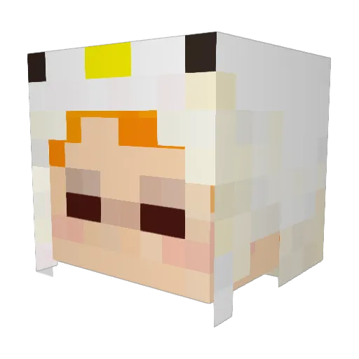 EggTamagoo Minecraft avatar head, 3D render