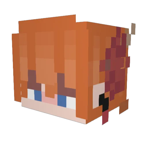 EggThe Minecraft avatar head, 3D render
