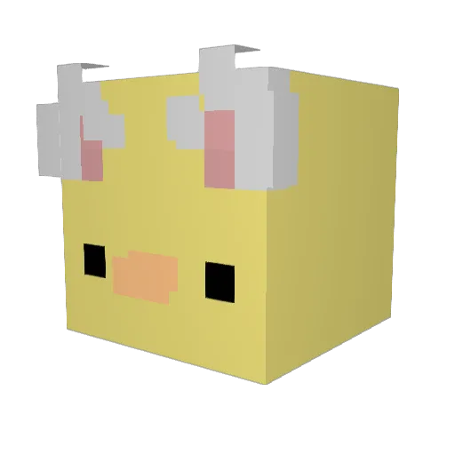 Egg_Dogey Minecraft avatar head, 3D render