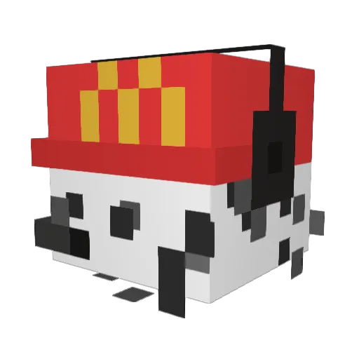 Egg_Shark Minecraft avatar head, 3D render