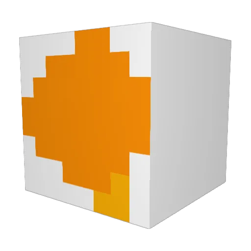 Egg___Yolk Minecraft avatar head, 3D render