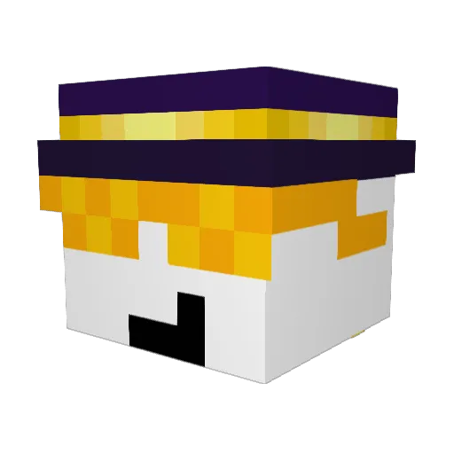 Eggbird9678 Minecraft avatar head, 3D render