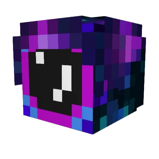 Eggbot21 Minecraft avatar head, 3D render