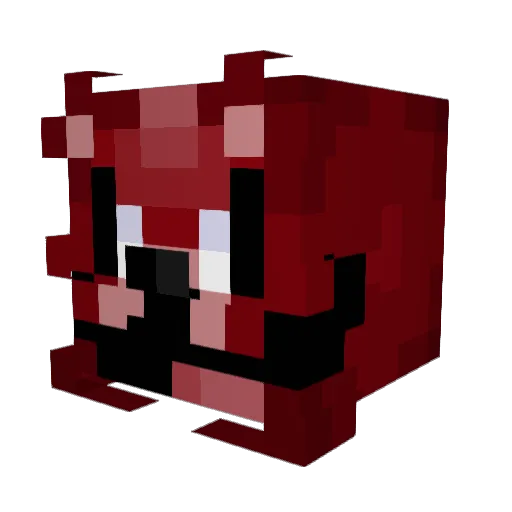 Eggcentrick Minecraft avatar head, 3D render