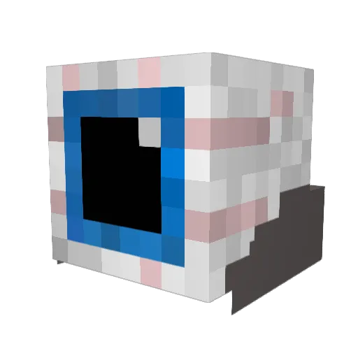 Eggdude1234 Minecraft avatar head, 3D render