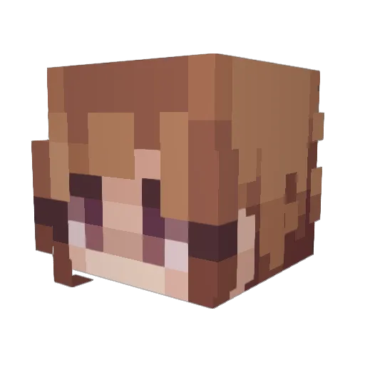 Eggedmayn Minecraft avatar head, 3D render