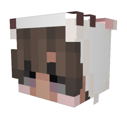Egggsss Minecraft avatar head, 3D render