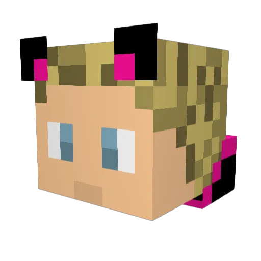 EggiLP Minecraft avatar head, 3D render