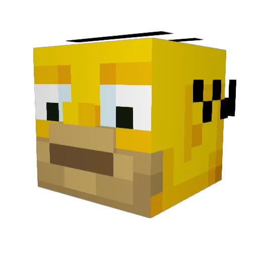Eggi_OG Minecraft avatar head, 3D render