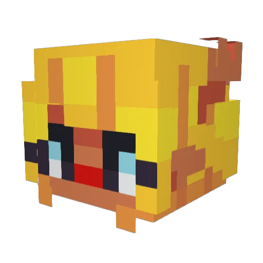 Eggmer Minecraft avatar head, 3D render