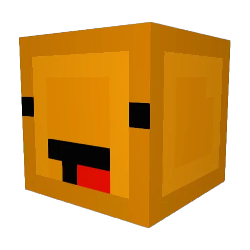 Eggr00ll Minecraft avatar head, 3D render