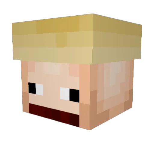 Eggroll_lol Minecraft avatar head, 3D render