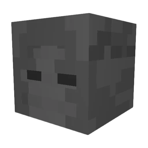 Eggroolfr Minecraft avatar head, 3D render