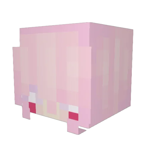 EggsCosplays Minecraft avatar head, 3D render