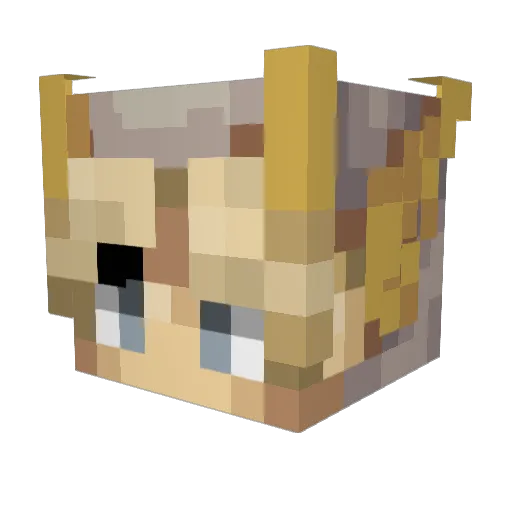 Eggsmf Minecraft avatar head, 3D render