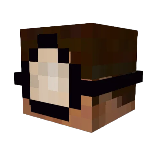 Eggster__ Minecraft avatar head, 3D render