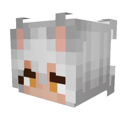 EggsyEvolution Minecraft avatar head, 3D render