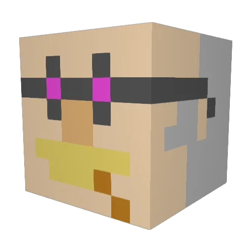 Eggwardo1997 Minecraft avatar head, 3D render