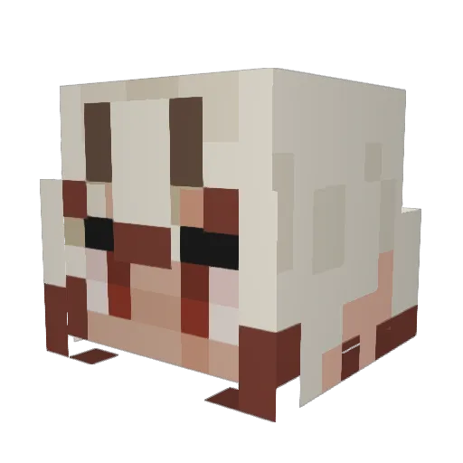 Eggx3 Minecraft avatar head, 3D render