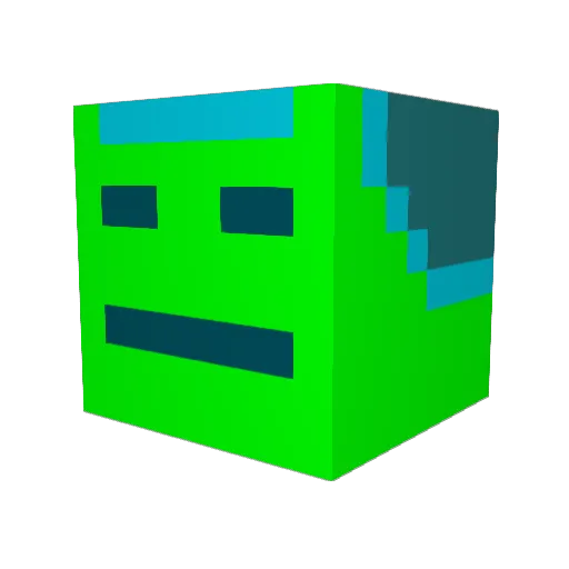 Eggy437 Minecraft avatar head, 3D render