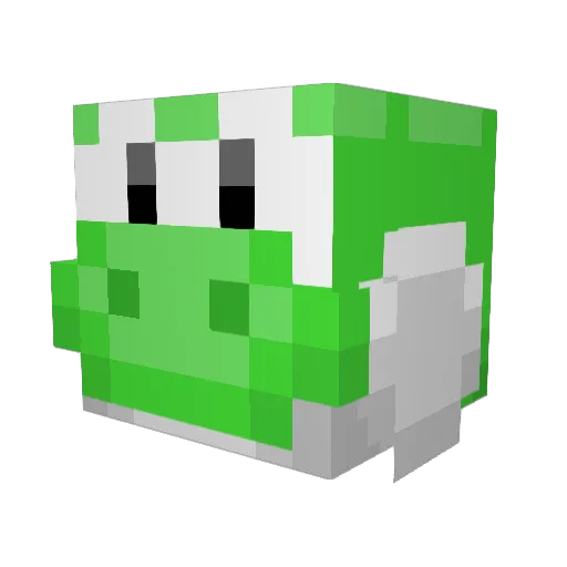 EggyEggbert Minecraft avatar head, 3D render