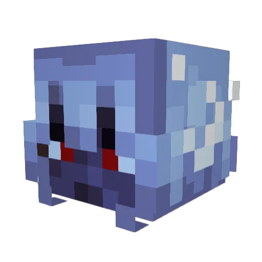 Eggychii Minecraft avatar head, 3D render