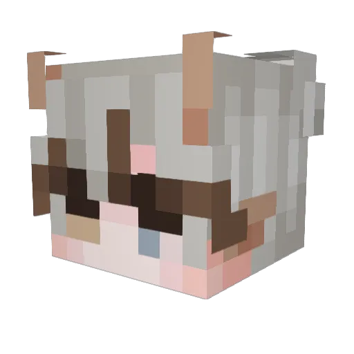 Eggz_y Minecraft avatar head, 3D render