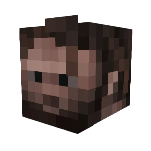 Egil_17 Minecraft avatar head, 3D render