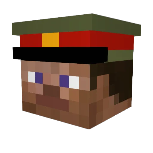 Egillholm Minecraft avatar head, 3D render