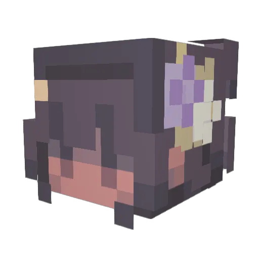 Egirk Minecraft avatar head, 3D render