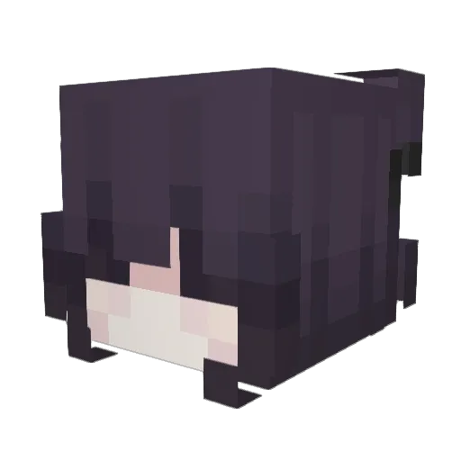 EgirlCassie Minecraft avatar head, 3D render