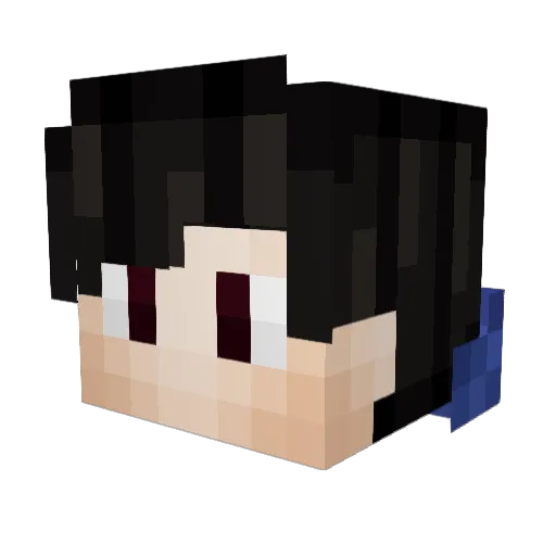 Egizaklar Minecraft avatar head, 3D render