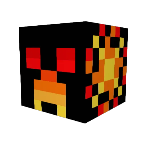 Eglair Minecraft avatar head, 3D render