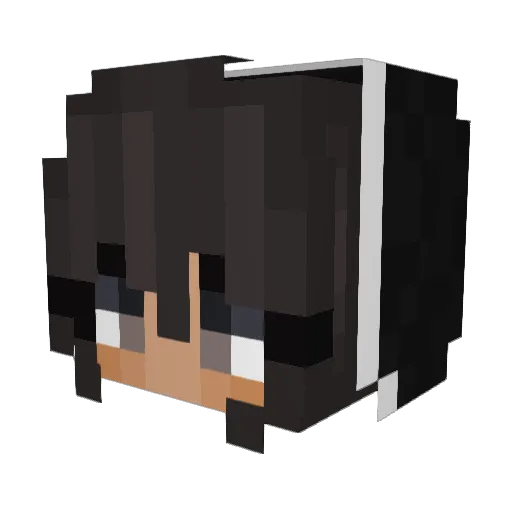 Eglantinee_ Minecraft avatar head, 3D render