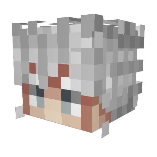 Egmond Minecraft avatar head, 3D render