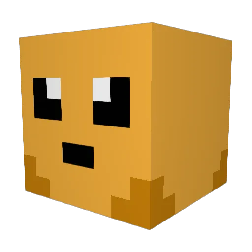 Egnarorm Minecraft avatar head, 3D render